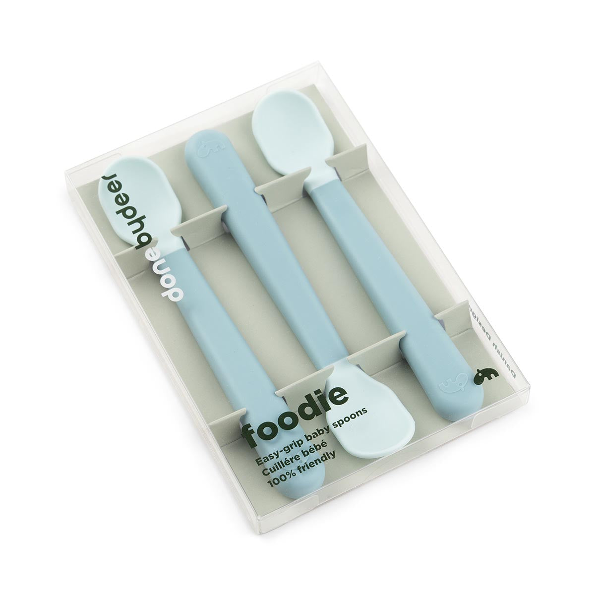 Done by Deer Foodie Easy Grip Spoons Blue