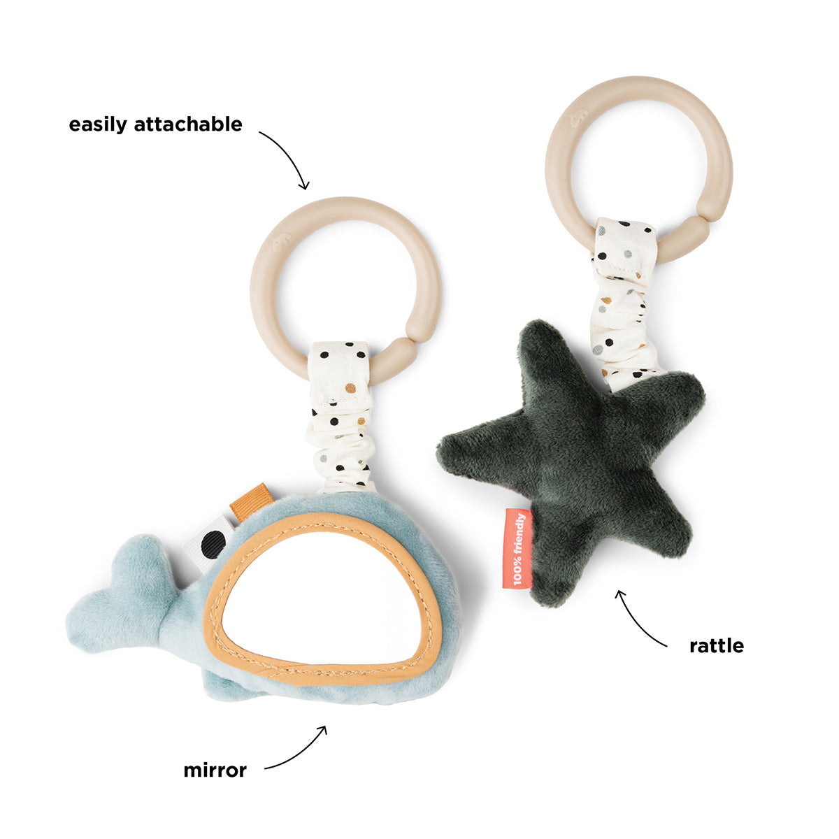 Done by Deer Hanging Activity Toy Blue