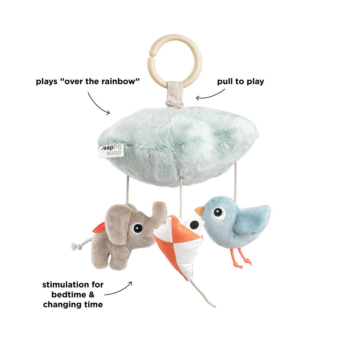 Done by Deer Musical Mobile Playground Blue