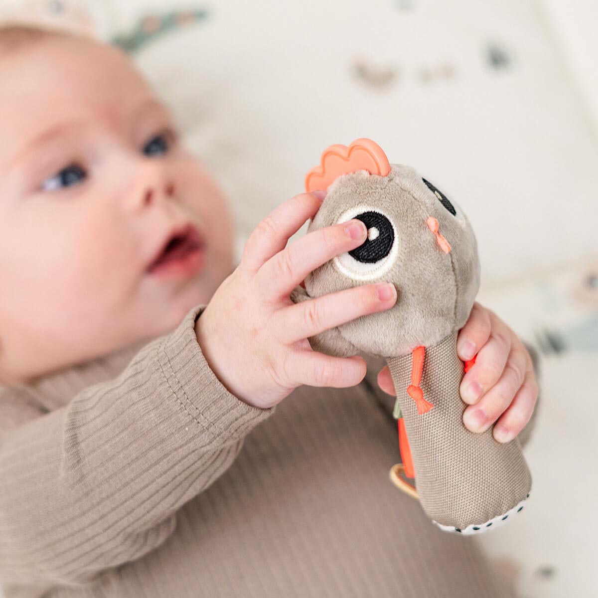 Done by Deer Tiny Sensory Rattle Farm