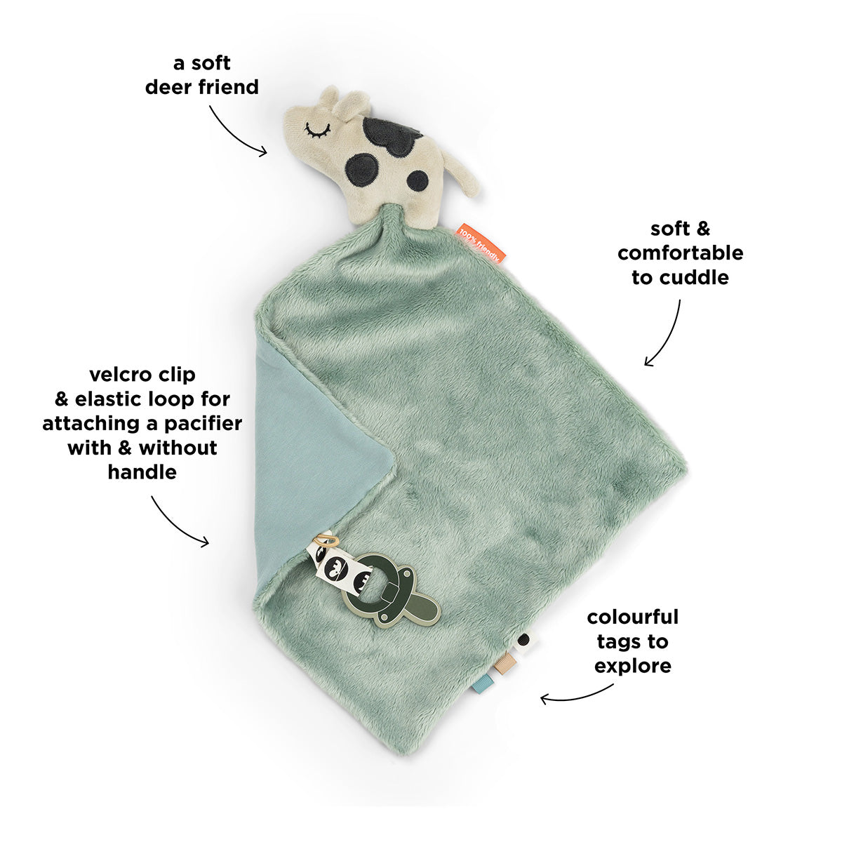 Done by Deer Comfort Blanket Blue