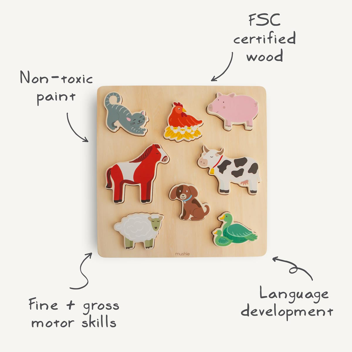 Mushie Wooden Puzzle