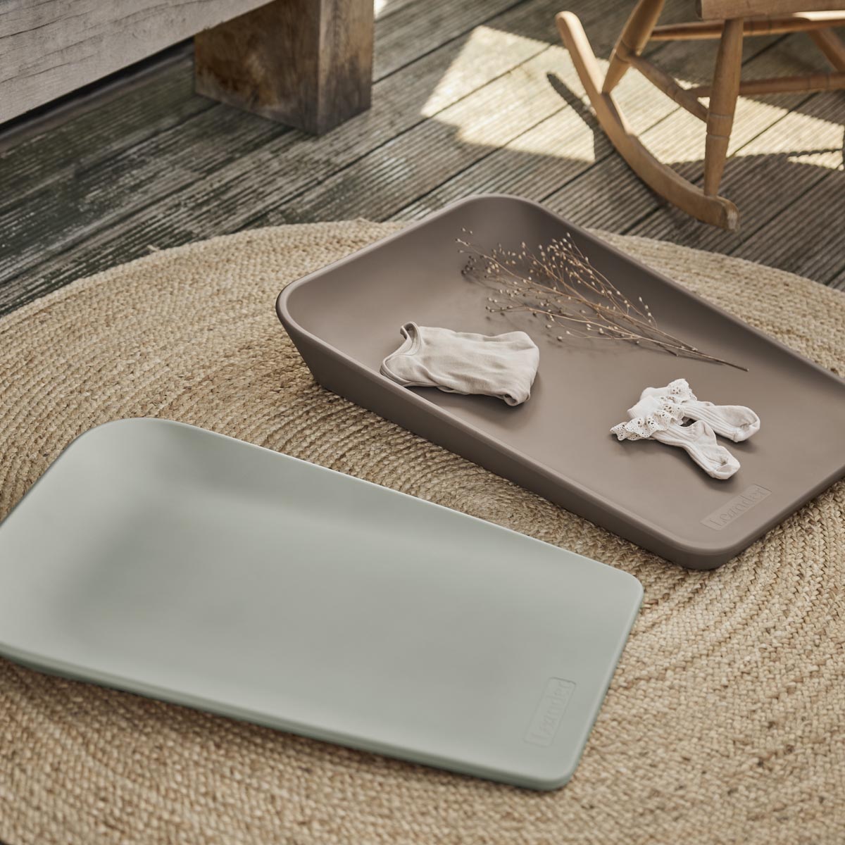 Leander Matty Mini Change Mat Sage Green