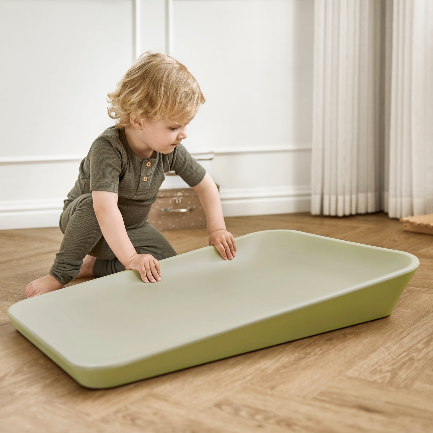 Leander Matty Change Mat Olive Green