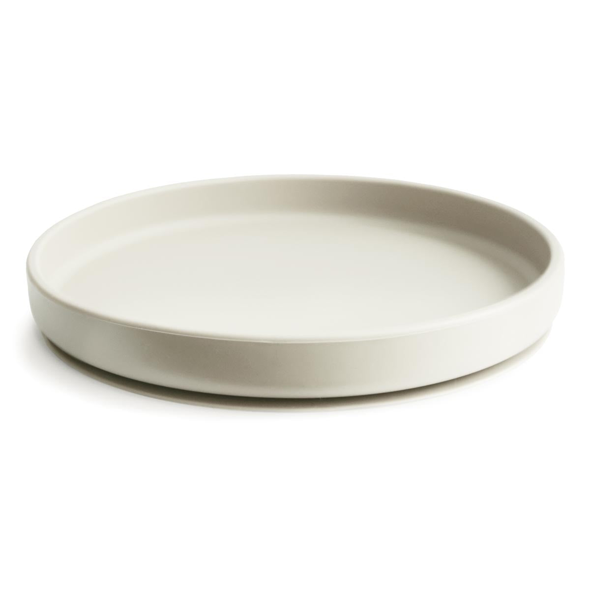 Mushie Silicone Classic Plate Ivory