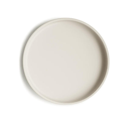 Mushie Silicone Classic Plate Ivory