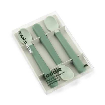Done by Deer Foodie Easy Grip Spoons Green