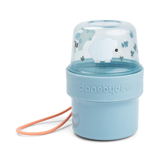 Done by Deer 2-Way Snack Container Blue