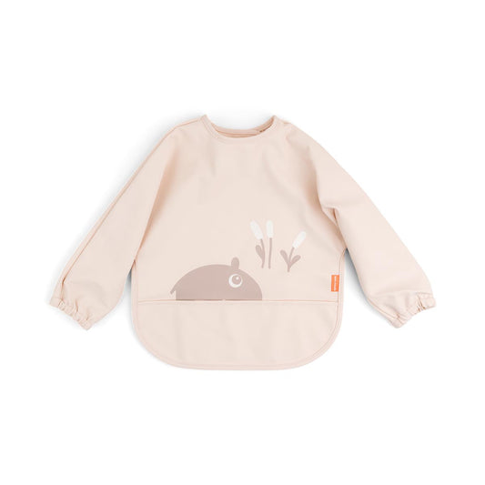 Done by Deer Sleeved Pocket Bib Powder