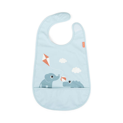 Done by Deer Velcro Bib Playground Blue