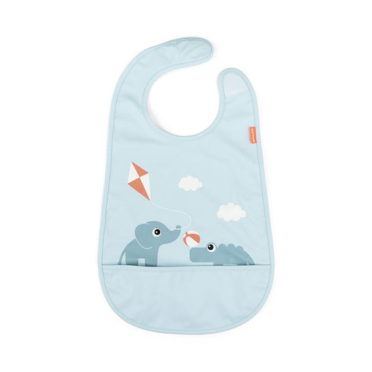 Done by Deer Velcro Bib Playground Blue