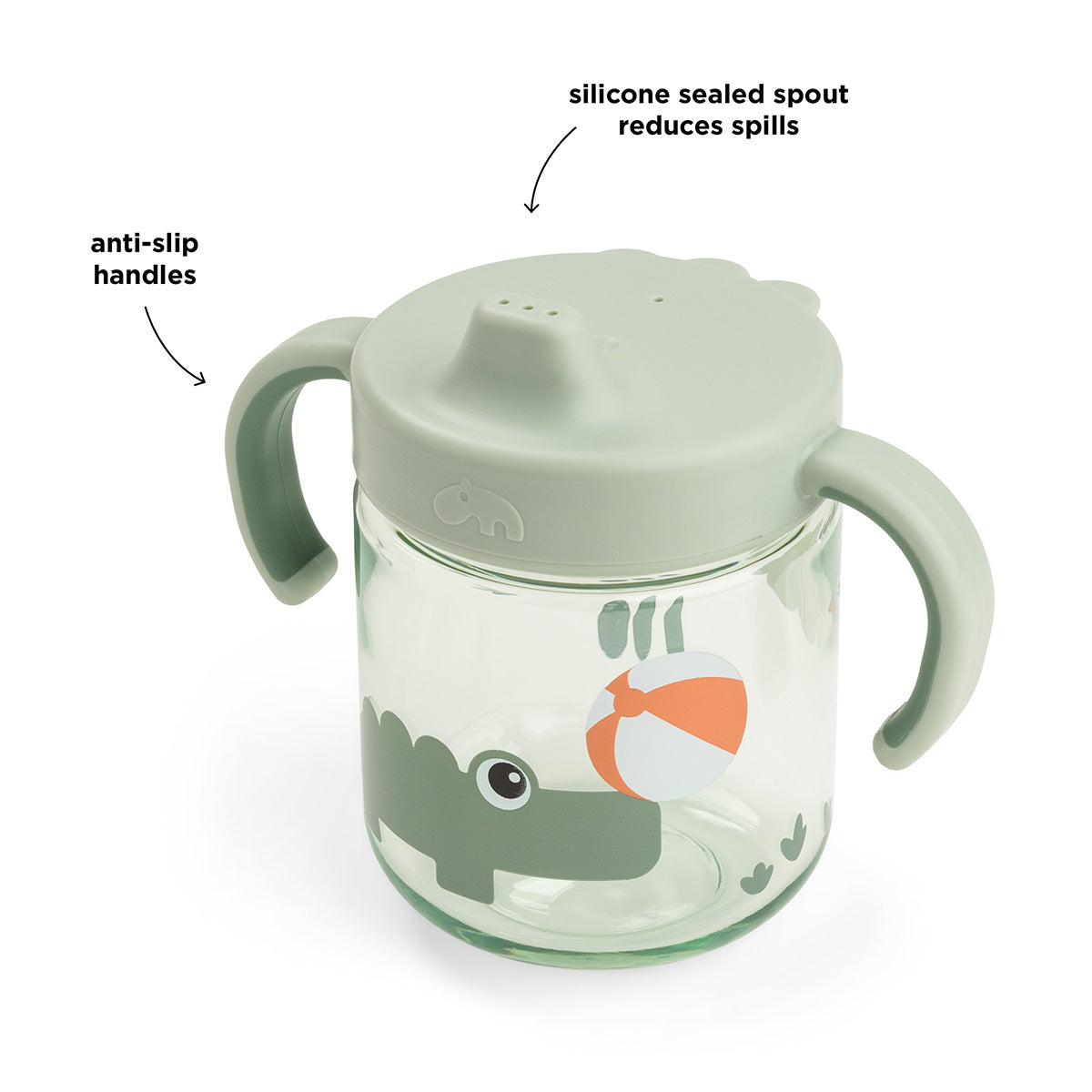 Done by Deer Learning Spout Cup Green