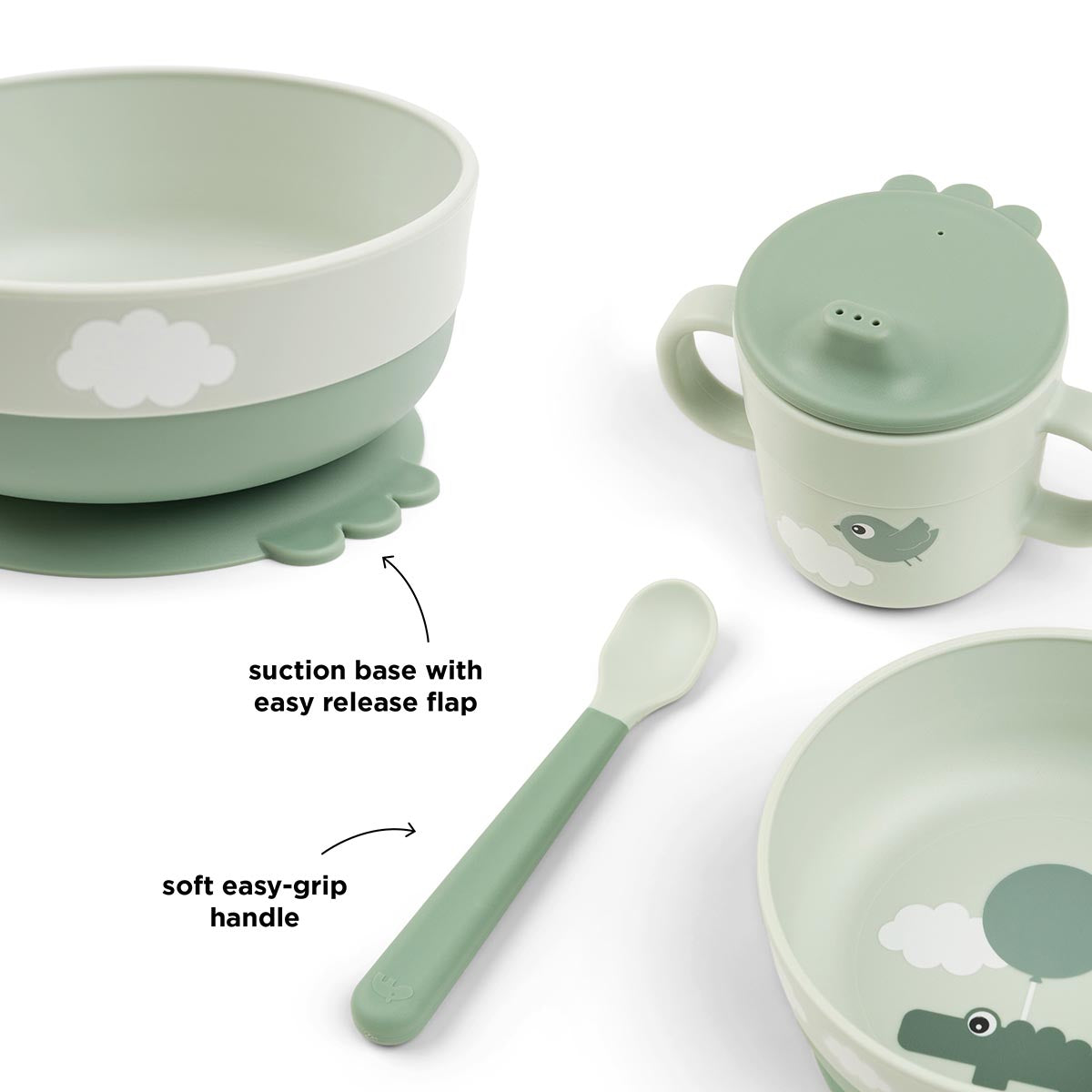 Done by Deer Foodie First Meal Set Green