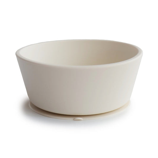Mushie Silicone Suction Bowl Ivory