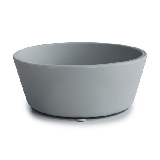Mushie Silicone Suction Bowl Stone
