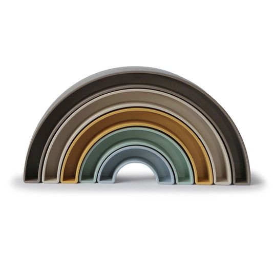 Mushie Rainbow Stacker Hillside