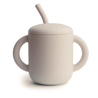 Mushie Training Cup & Straw Sand