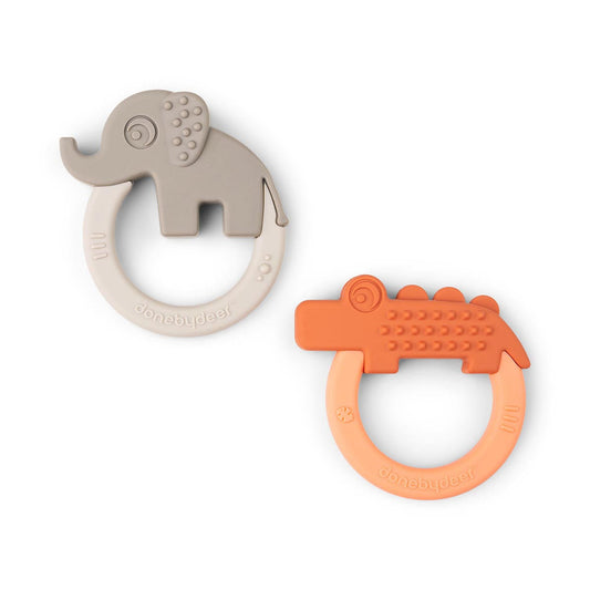 Done by Deer Teether Deer Friends 2 Pack