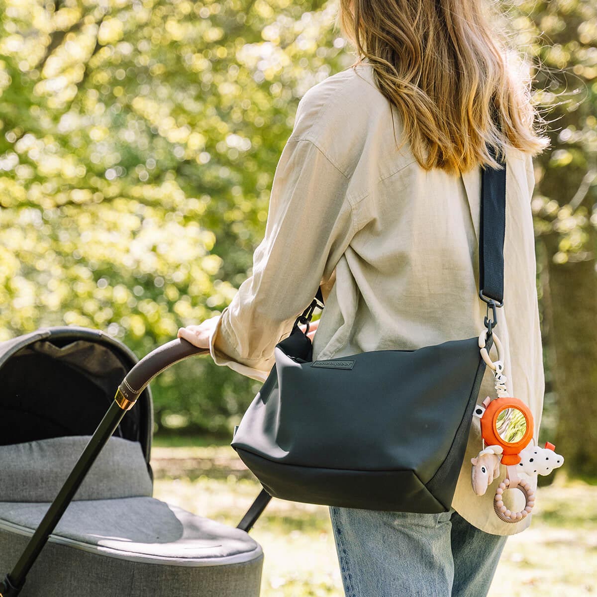 Done by Deer Stroller Bag Black