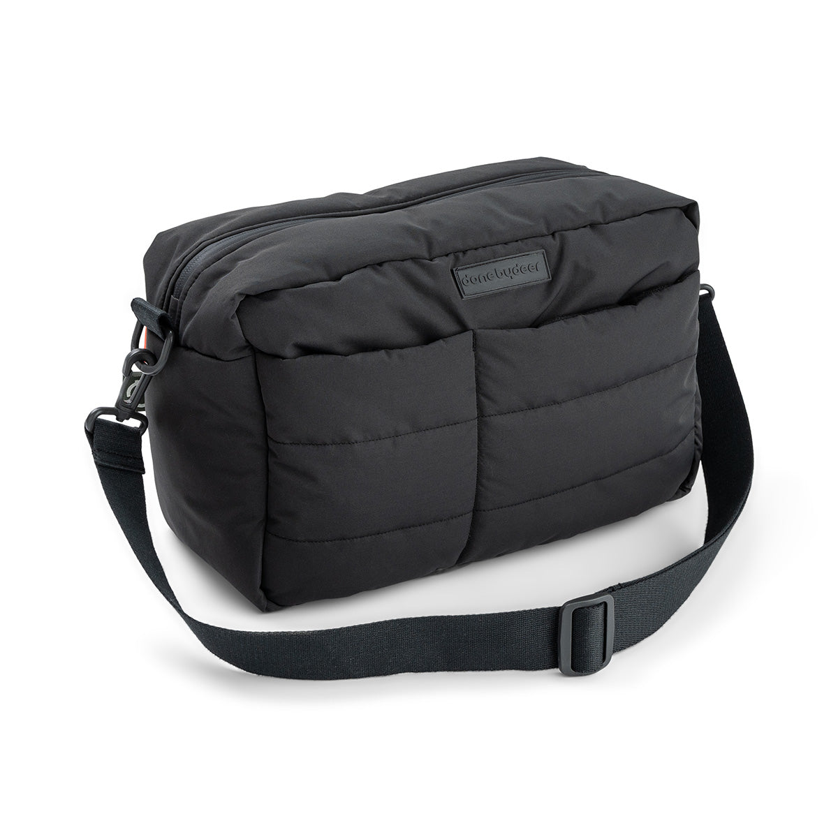 Done by Deer Quilted Stroller Bag Black