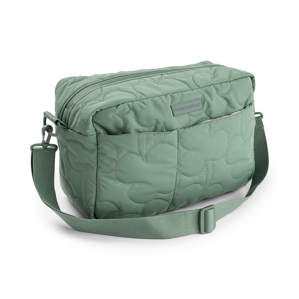 Done by Deer Quilted Stroller Bag Green