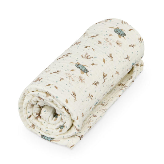 Cam Cam Copenhagen Muslin Blanket Sea Garden