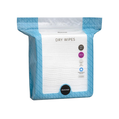 Mininor Dry Wipes - 200 Pack