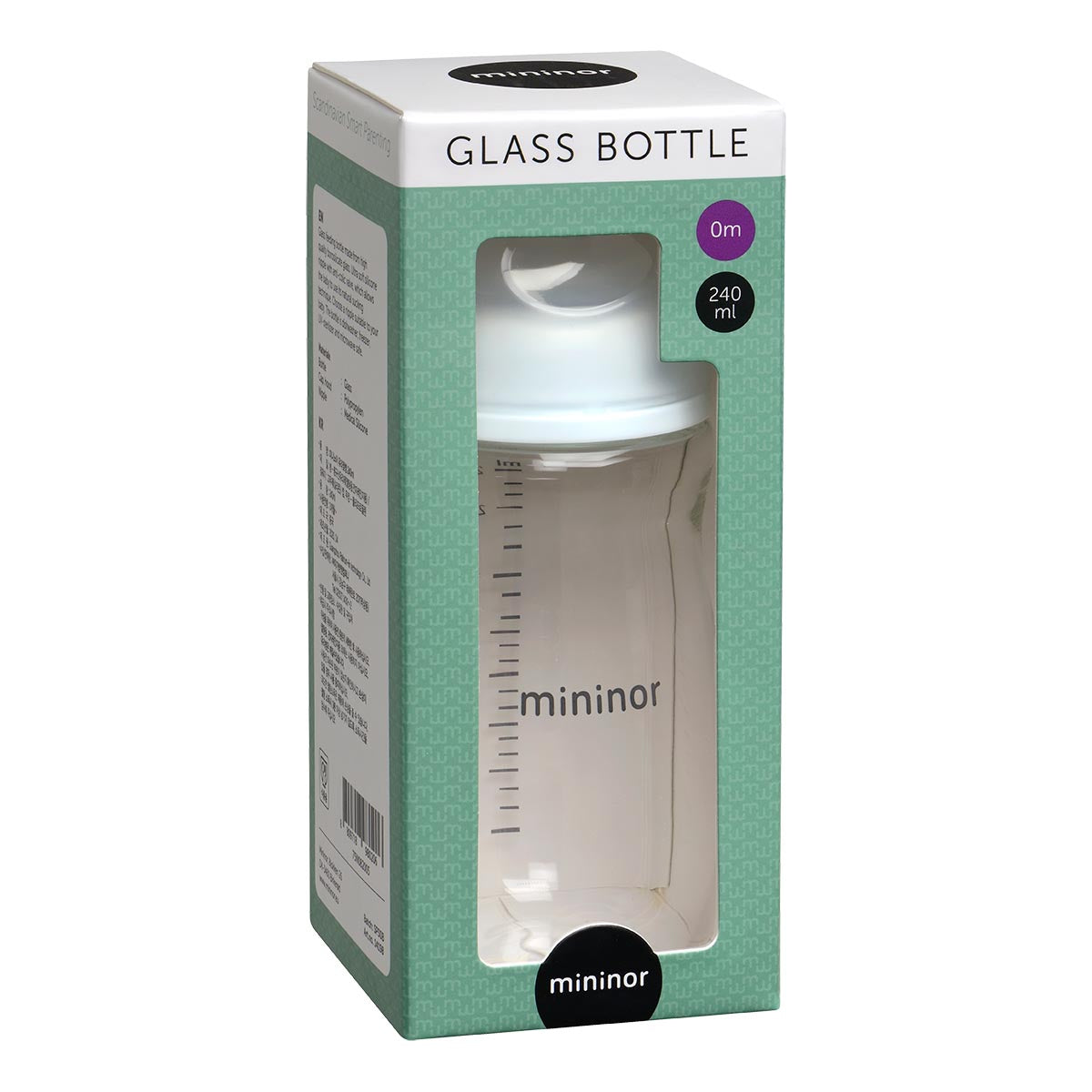 Mininor Baby Bottle - Glass 240 ml 0mth+