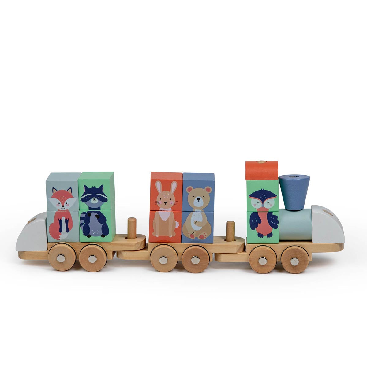 Moover Essentials Block Train Animals