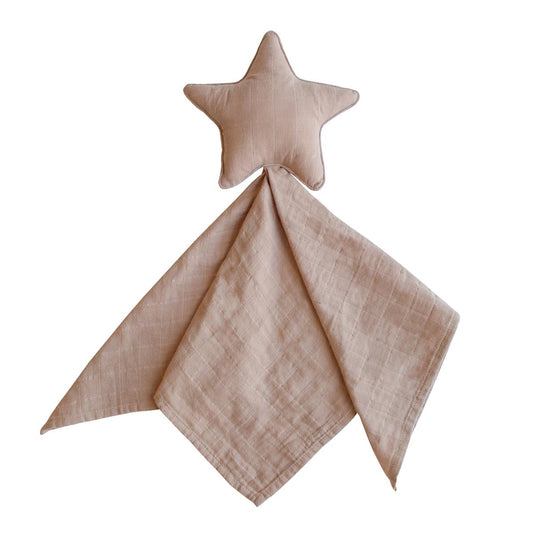 Mushie Lovey Star Blanket Natural