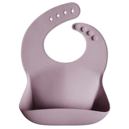 Mushie Silicone Bib Pale Mauve