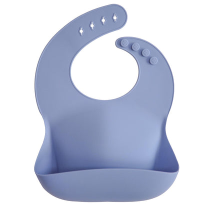 Mushie Silicone Bib Blue