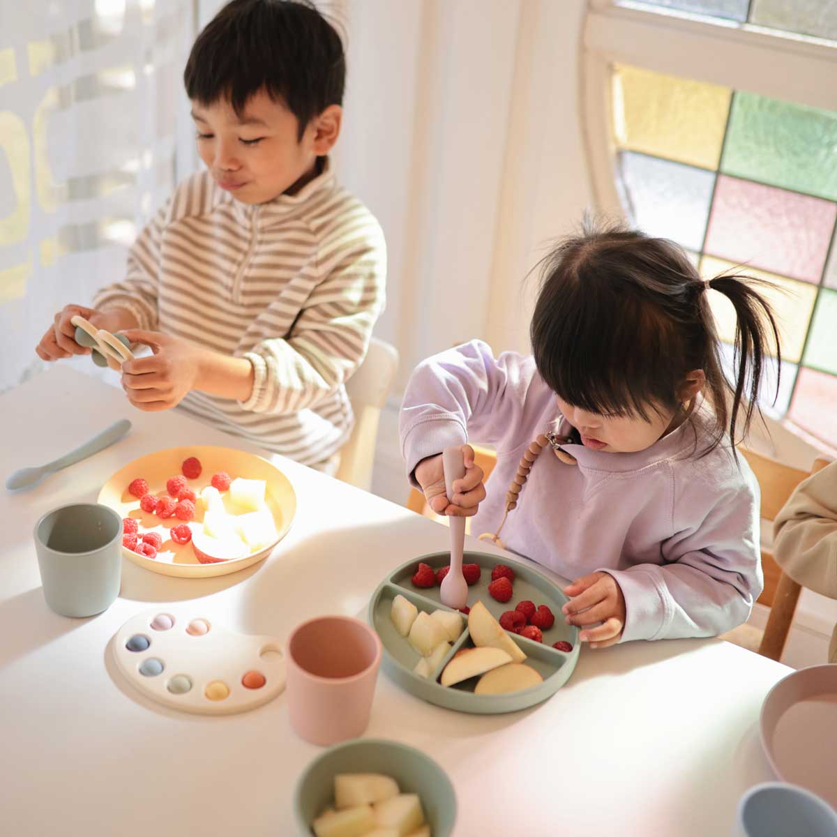 Mushie Silicone Suction Plate Thyme