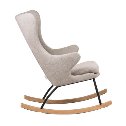 Quax Deluxe Rocking Nursing Chair - Sand Grey