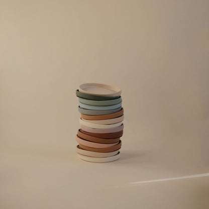 Mushie Silicone Classic Plate Ivory